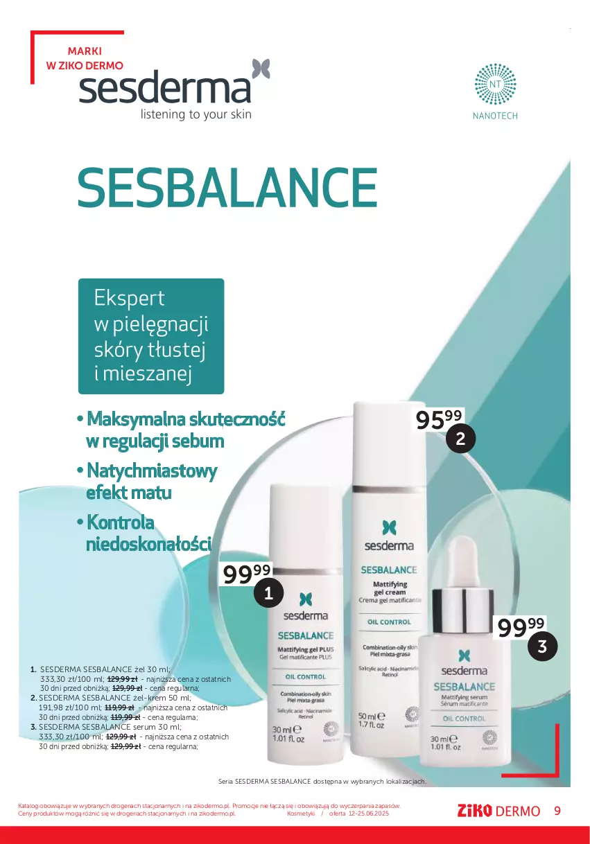 Gazetka promocyjna Ziko - Gazetka Ziko Dermo - ważna 12.06 do 25.06.2025 - strona 9 - produkty: Rum, Ser, Serum, Sesderma