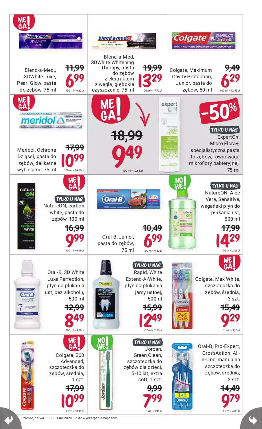 Gazetka promocyjna Rossmann - 16 sierpnia - ważna 16.08 do 31.08.2021 - strona 11 - produkty: Aloe vera, Blend-a-Med, Colgate, Dzieci, Flora, LG, Pasta do zębów, Płyn do płukania, Płyn do płukania jamy ustnej, Szczoteczka, Szczoteczka do zębów, Waga