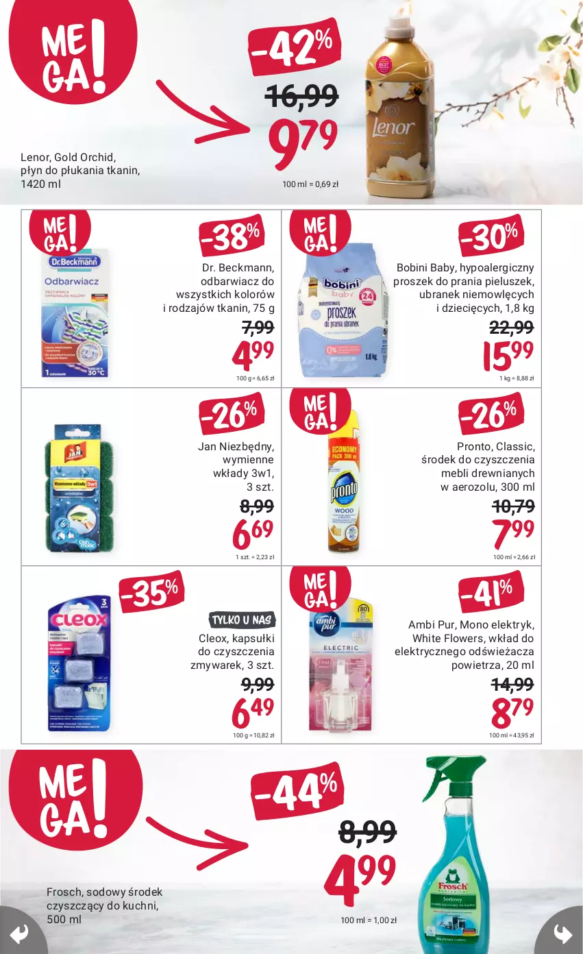 Gazetka promocyjna Rossmann - 16 sierpnia - ważna 16.08 do 31.08.2021 - strona 5 - produkty: Ambi Pur, Dzieci, Frosch, Jan Niezbędny, Lenor, Płyn do płukania, Pronto, Proszek do prania, Pur