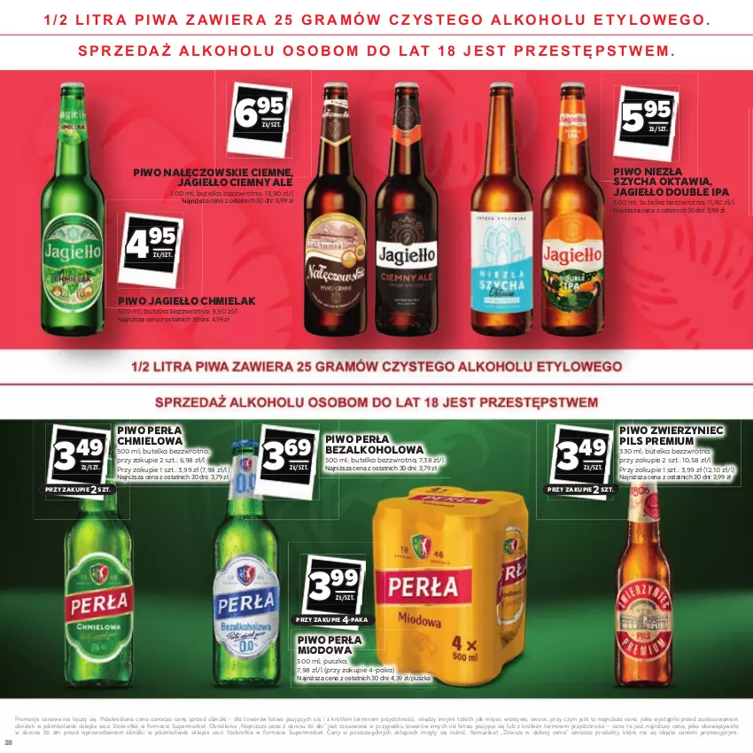 Gazetka promocyjna Stokrotka - Katalog Łap Okazje - ważna 10.07 do 23.07.2025 - strona 28 - produkty: Mięso, Owoce, Perła, Piwo, Warzywa