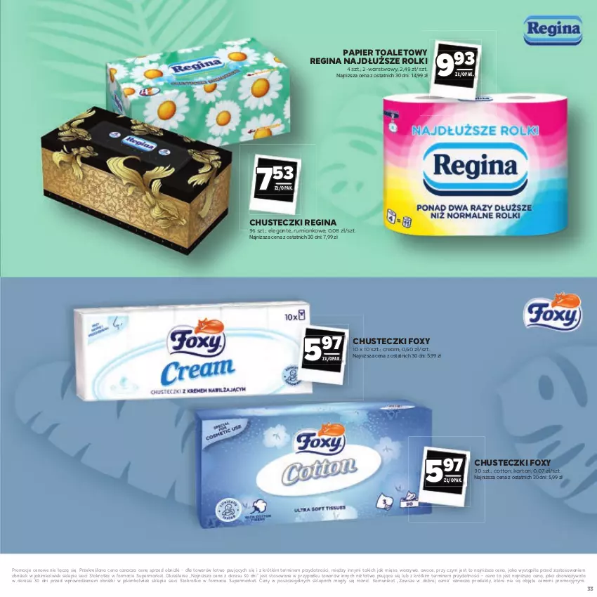 Gazetka promocyjna Stokrotka - Katalog Łap Okazje - ważna 10.07 do 23.07.2025 - strona 33 - produkty: Chusteczki, Foxy, Gin, Mięso, Owoce, Papier, Papier toaletowy, Rolki, Rum, Warzywa