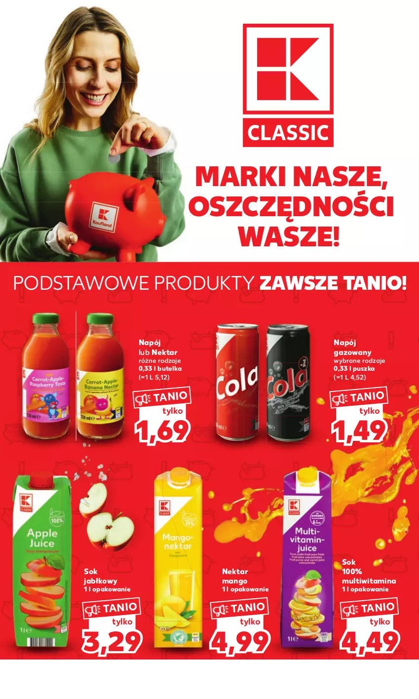 Gazetka promocyjna Kaufland - Mocny Start - ważna 02.05 do 02.05.2023 - strona 10 - produkty: Mango, Napój, Napój gazowany, Napoje, Nektar, Sok, Sok jabłkowy