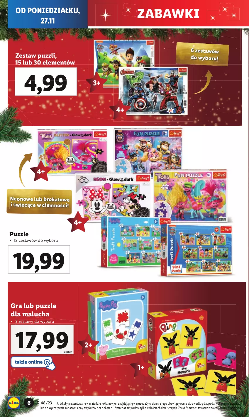 Gazetka promocyjna Lidl - GAZETKA - ważna 27.11 do 02.12.2023 - strona 8 - produkty: Gra, Puzzle