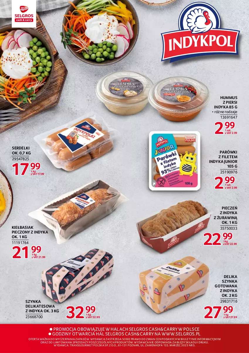 Gazetka promocyjna Selgros - Markowe produkty - ważna 02.03 do 15.03.2023 - strona 16 - produkty: Basia, Fa, Hummus, LG, Mus, Parówki, Piec, Ser, Serdelki, Szynka, Szynka delikatesowa, Tran