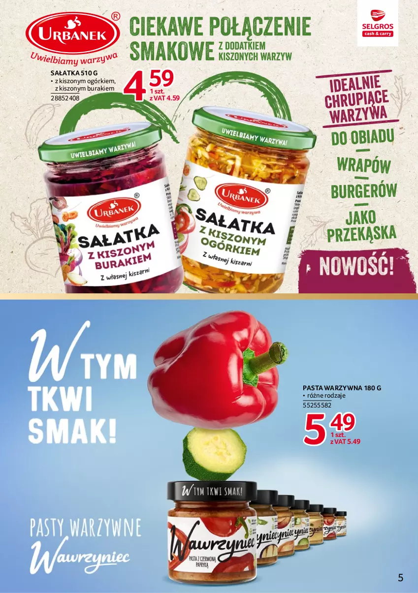 Gazetka promocyjna Selgros - Markowe produkty - ważna 02.03 do 15.03.2023 - strona 5 - produkty: Buraki, Pasta warzywna, Sałat, Sałatka