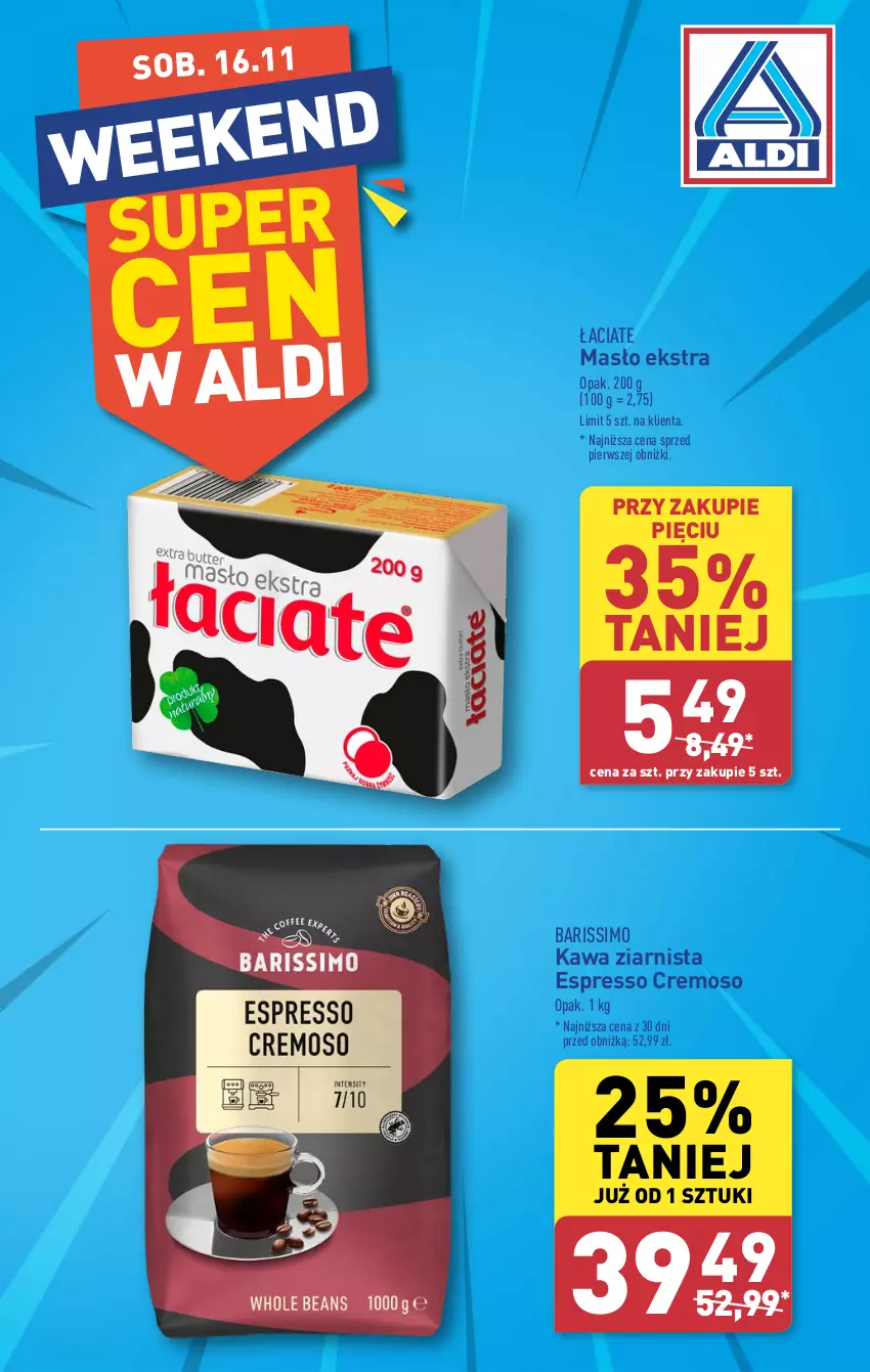 Gazetka promocyjna Aldi - Pełna oferta - ważna 12.11 do 16.11.2024 - strona 30 - produkty: Kawa, Kawa ziarnista, Masło