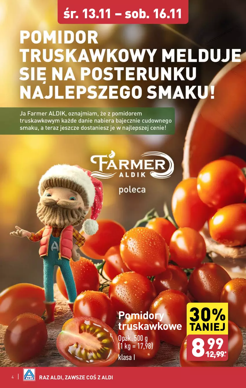 Gazetka promocyjna Aldi - Pełna oferta - ważna 12.11 do 16.11.2024 - strona 4 - produkty: Pomidory