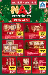 Gazetka promocyjna Aldi - Pełna oferta - Gazetka - ważna od 16.11 do 16.11.2024 - strona 14 - produkty: Piernik, Ciastka, Ser, Orzechy w czekoladzie, Chleb