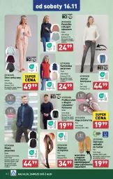 Gazetka promocyjna Aldi - Pełna oferta - Gazetka - ważna od 16.11 do 16.11.2024 - strona 38 - produkty: Podkoszulek, Top, Kapcie, Sony, Kosz, Rajstopy, Bluza polarowa, Koszulka, Dres, Kamizelka, Baleriny, Kalesony, Bluza, Wkładki, Fa