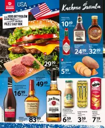 Gazetka promocyjna Selgros - Kuchnie świata - Gazetka - ważna od 01.02 do 01.02.2023 - strona 10 - produkty: Sos, Por, Whiskey, Ziemniaki, Napoje, Burger, Syrop, Mogen David, Pringles, Jim Beam, Napój