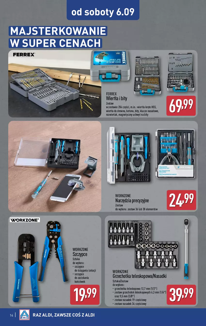 Gazetka promocyjna Aldi - Artykuły przemysłowe i tekstylia - ważna 03.09 do 06.09.2025 - strona 14 - produkty: Szczypce, Teleskop