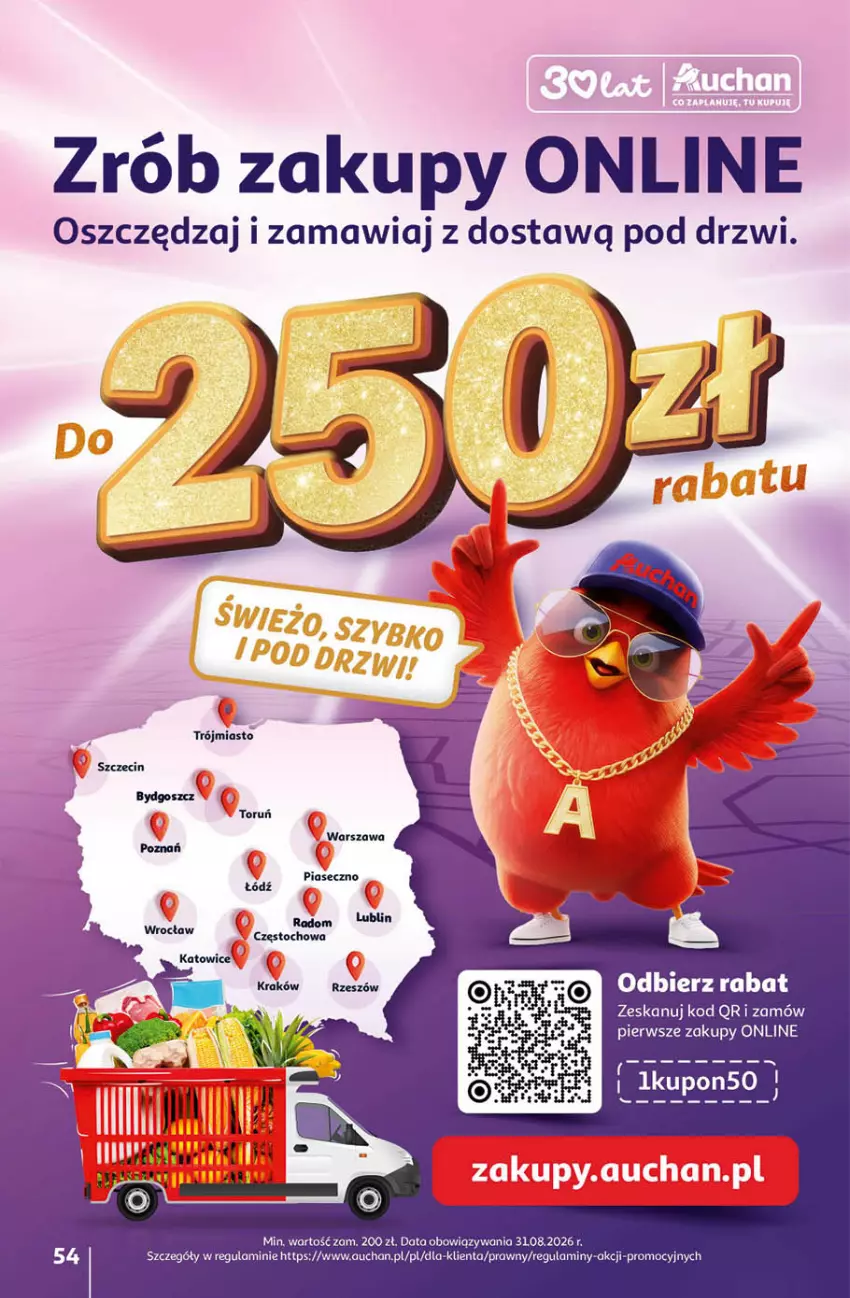 Gazetka promocyjna Auchan - Gazetka 30 Lat Hipermarket Auchan - ważna 14.05 do 20.05.2026 - strona 54 - produkty: Drzwi