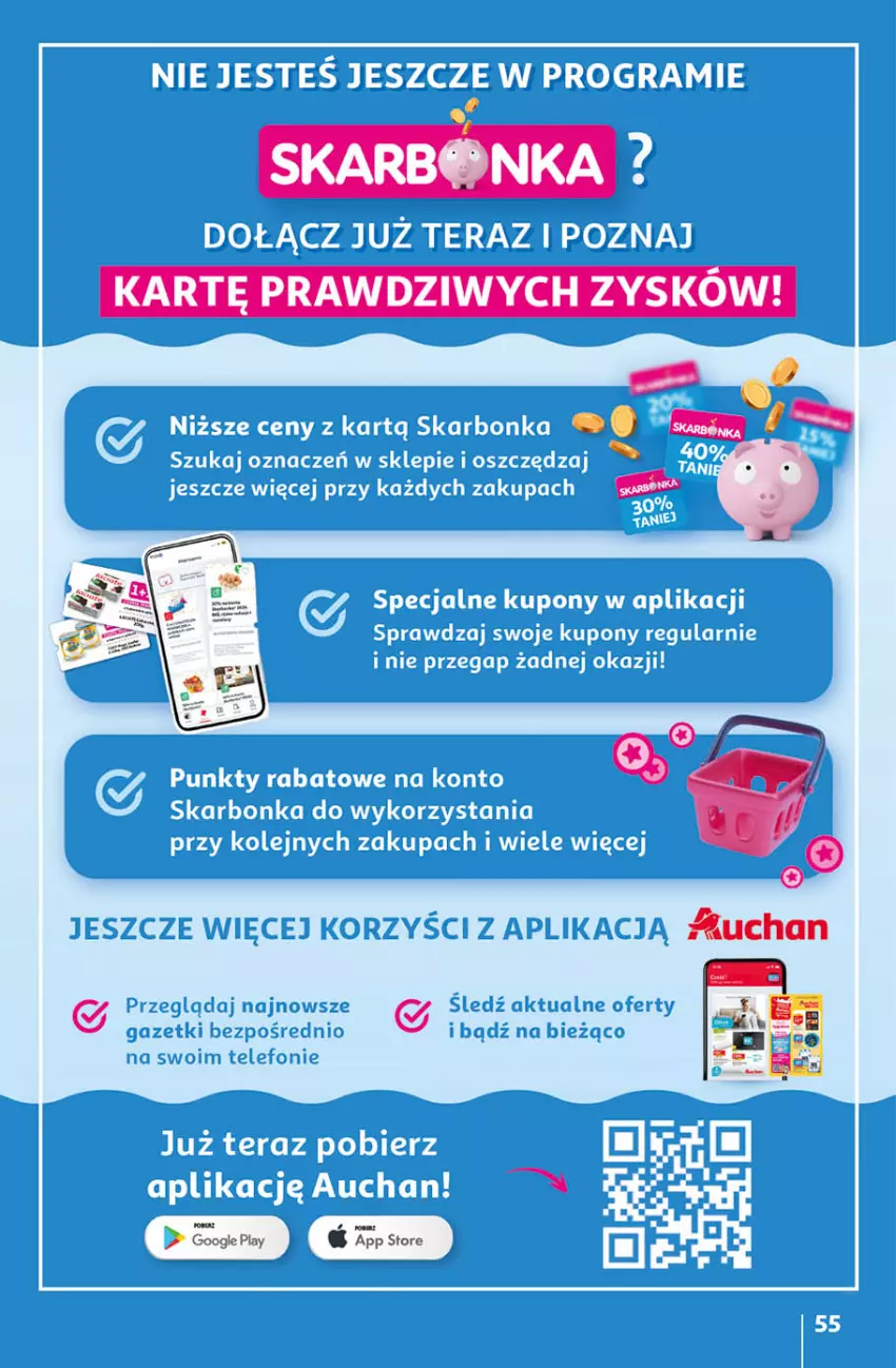 Gazetka promocyjna Auchan - Gazetka 30 Lat Hipermarket Auchan - ważna 14.05 do 20.05.2026 - strona 55 - produkty: Gra, Olej, Telefon, Tera
