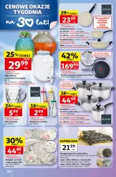 Gazetka promocyjna Auchan - Gazetka 30 Lat Hipermarket Auchan - Gazetka - ważna od 20.05 do 20.05.2026 - strona 42 - produkty: Piwa, Garnek, Pościel, Napoje, Tefal, Komplet pościeli, Patelnia, Rondel, Fa
