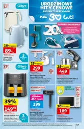 Gazetka promocyjna Auchan - Gazetka 30 Lat Hipermarket Auchan - Gazetka - ważna od 20.05 do 20.05.2026 - strona 47 - produkty: Top, Gra, Robot planetarny, Maszynka do mielenia, Czajnik, Termos, Szynka, Kuchenka mikrofalowa, Robot, Maszynka, Suszarka, Zelmer, Fa