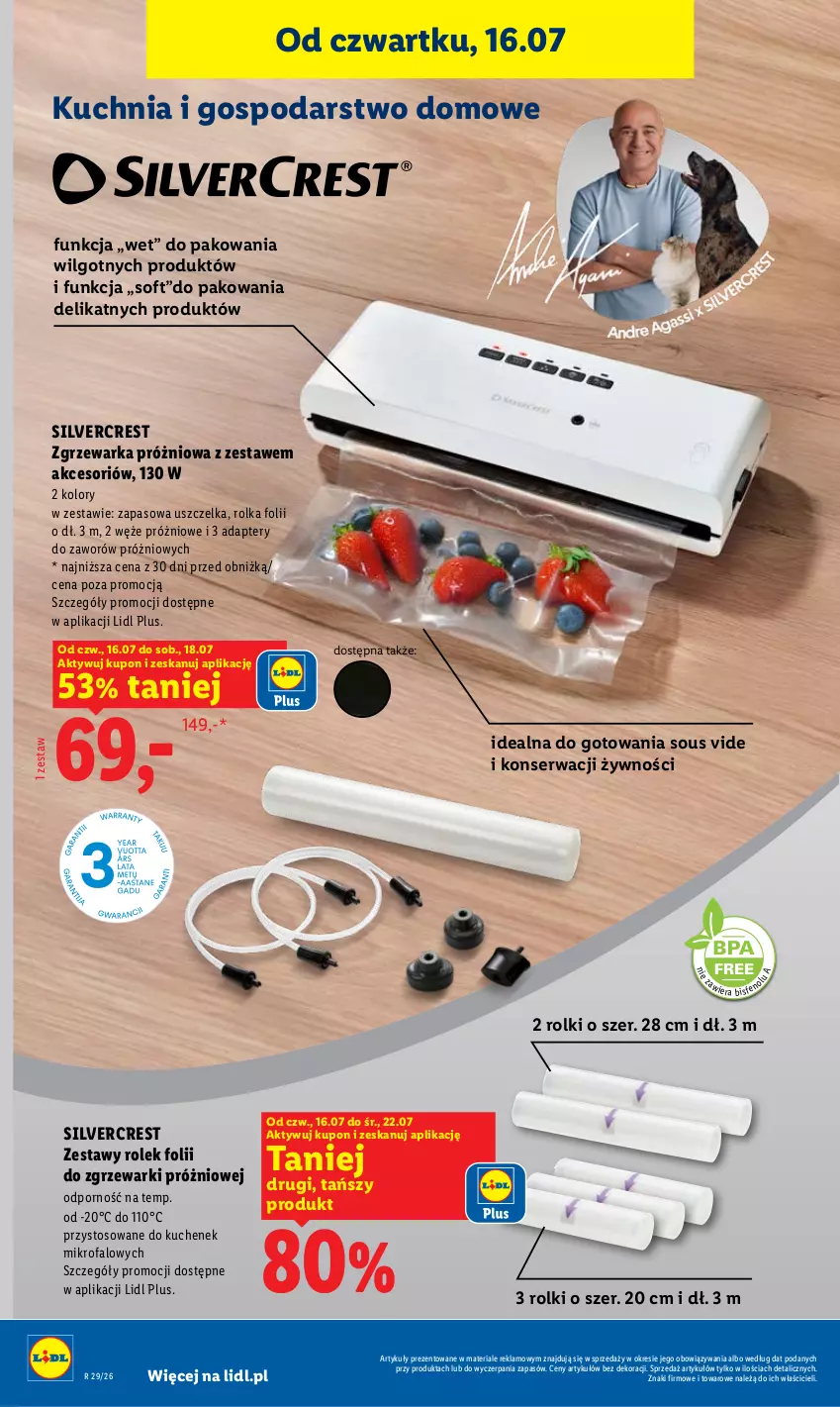 Gazetka promocyjna Lidl - Gazetka ważna od 16.07 do 18.07 - ważna 16.07 do 18.07.2026 - strona 42 - produkty: Fa, Gra, Grafika, Kuchnia, LG, Por, Rolki, Ser, Silvercrest, Warka