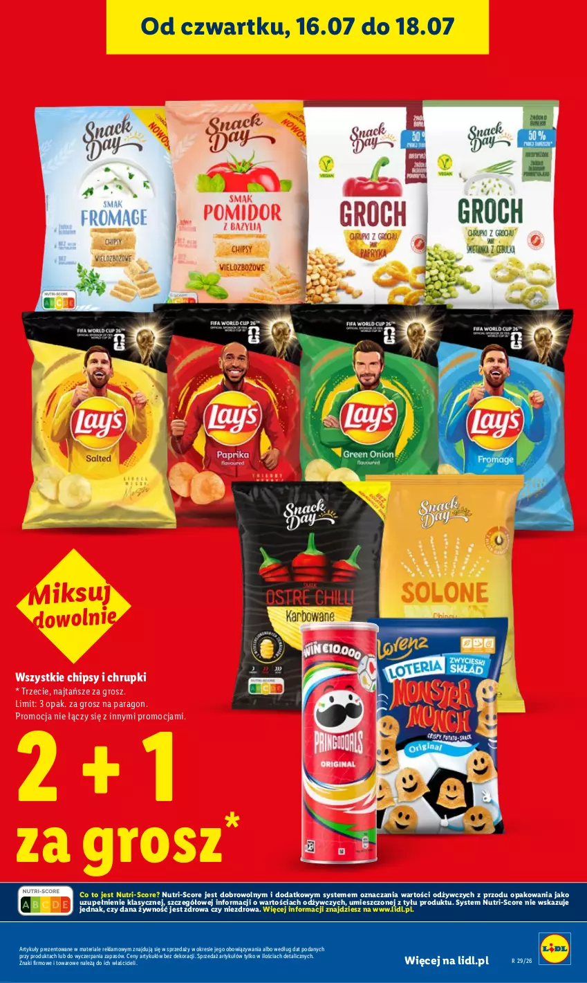 Gazetka promocyjna Lidl - Gazetka ważna od 16.07 do 18.07 - ważna 16.07 do 18.07.2026 - strona 5 - produkty: Chipsy, Chrupki