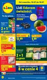 Gazetka promocyjna Lidl - Gazetka ważna od 16.07 do 18.07 - Gazetka - ważna od 18.07 do 18.07.2026 - strona 1 - produkty: Piwa, Gra, Chipsy, Mlekovita, Chrupki, Laur, Arbuz, Masło, Mleko