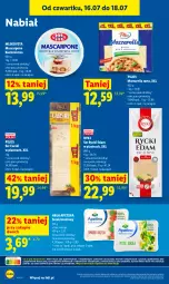 Gazetka promocyjna Lidl - Gazetka ważna od 16.07 do 18.07 - Gazetka - ważna od 18.07 do 18.07.2026 - strona 64 - produkty: Mozzarella, Rycki Edam, Ser, Cars, Mlekovita, Mascarpone, Tarta, Serek, Pilos, Edam, Mleko