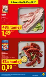 Gazetka promocyjna Lidl - Gazetka ważna od 16.07 do 18.07 - Gazetka - ważna od 18.07 do 18.07.2026 - strona 7 - produkty: Morliny, Boczek, Kabanos, Kiełbasa, Kiełbasa śląska
