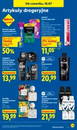 Gazetka promocyjna Lidl - Gazetka ważna od 16.07 do 18.07 - Gazetka - ważna od 18.07 do 18.07.2026 - strona 89 - produkty: Woda perfumowana, Rexona, Perfum, Pasta do zębów, Lacalut, Pomada, Woda, Olej, Antyperspirant