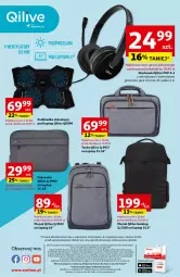 Gazetka promocyjna Auchan - Gazetka Qilive BY AUCHANLAB Hipermarket Auchan - Gazetka - ważna od 13.09 do 13.09.2023 - strona 8 - produkty: Top, Gra, Acer, Słuchawki, Mikrofon, Tera, Plecak, Podkładka, Kontroler, Torba, Podkład, HP, Fa