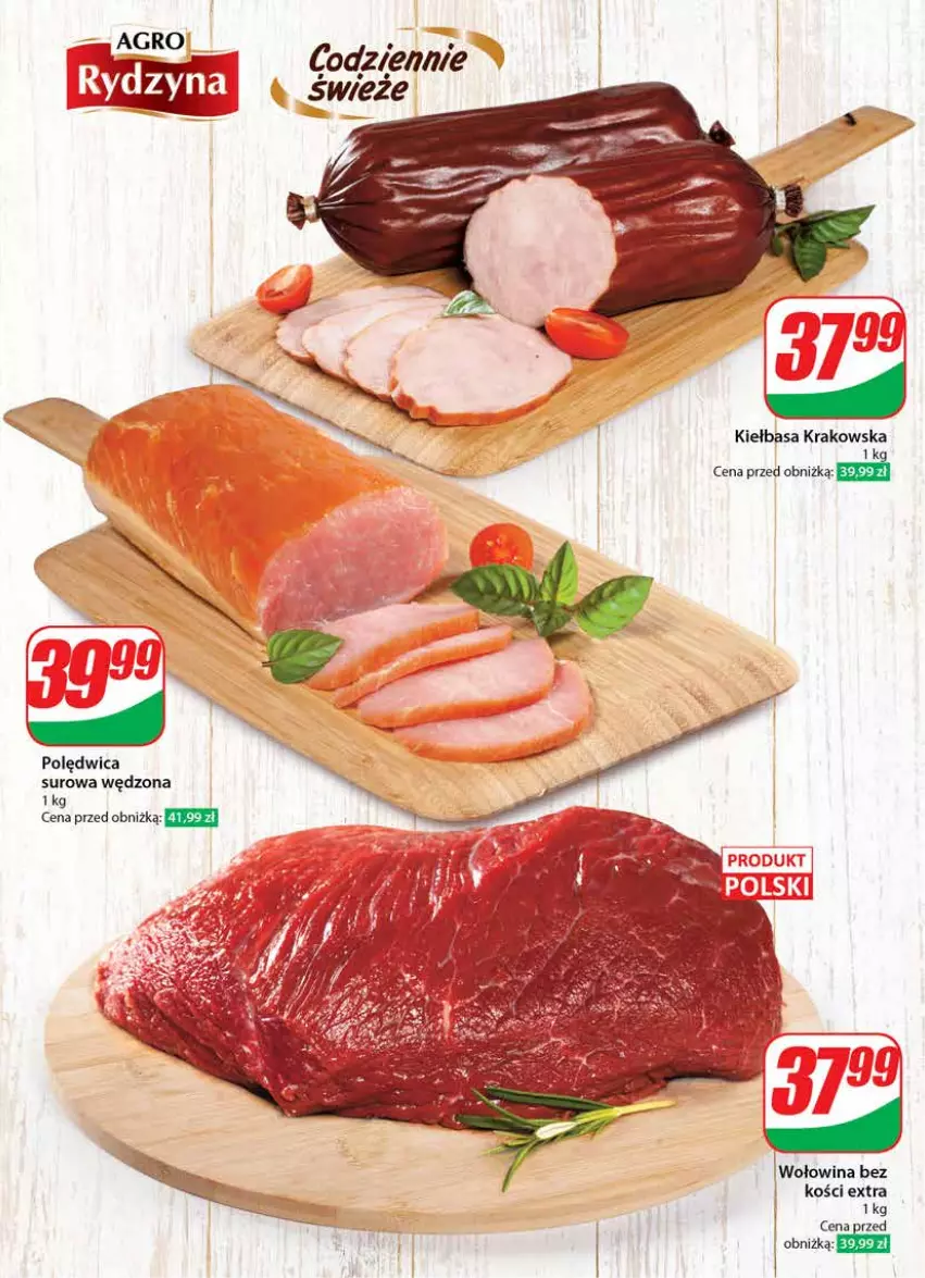 Gazetka promocyjna Dino - Gazetka 39 / 2024 - ważna 25.09 do 01.10.2024 - strona 27 - produkty: Kiełbasa, Kiełbasa krakowska, Polędwica, Wołowina