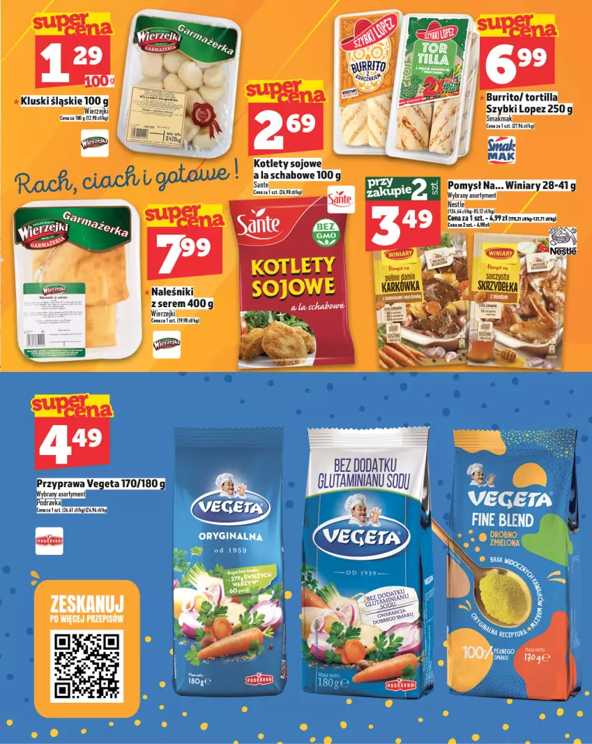 Gazetka promocyjna Topaz - Gazetka - ważna 06.03 do 12.03.2025 - strona 5 - produkty: Kotlet, Naleśniki, Podravka, Sante, Ser, Vegeta