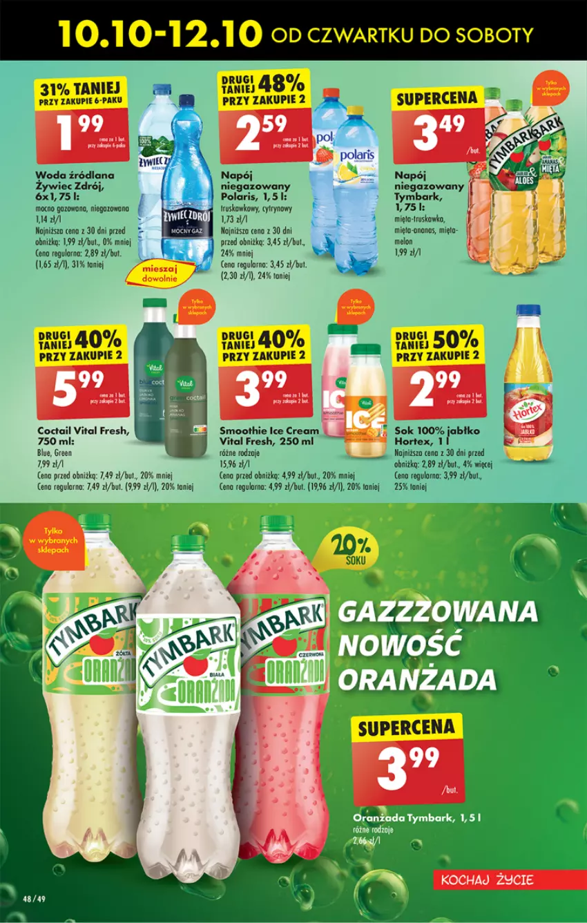 Gazetka promocyjna Biedronka - Od czwartku - ważna 10.10 do 16.10.2024 - strona 54 - produkty: Fa, Hortex, LANA, Melon, Mięta, Napój, Smoothie, Sok, Tymbark, Woda