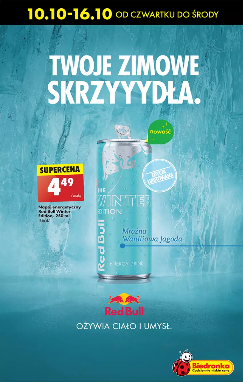 Gazetka promocyjna Biedronka - Od czwartku - ważna 10.10 do 16.10.2024 - strona 55 - produkty: Napój, Red Bull