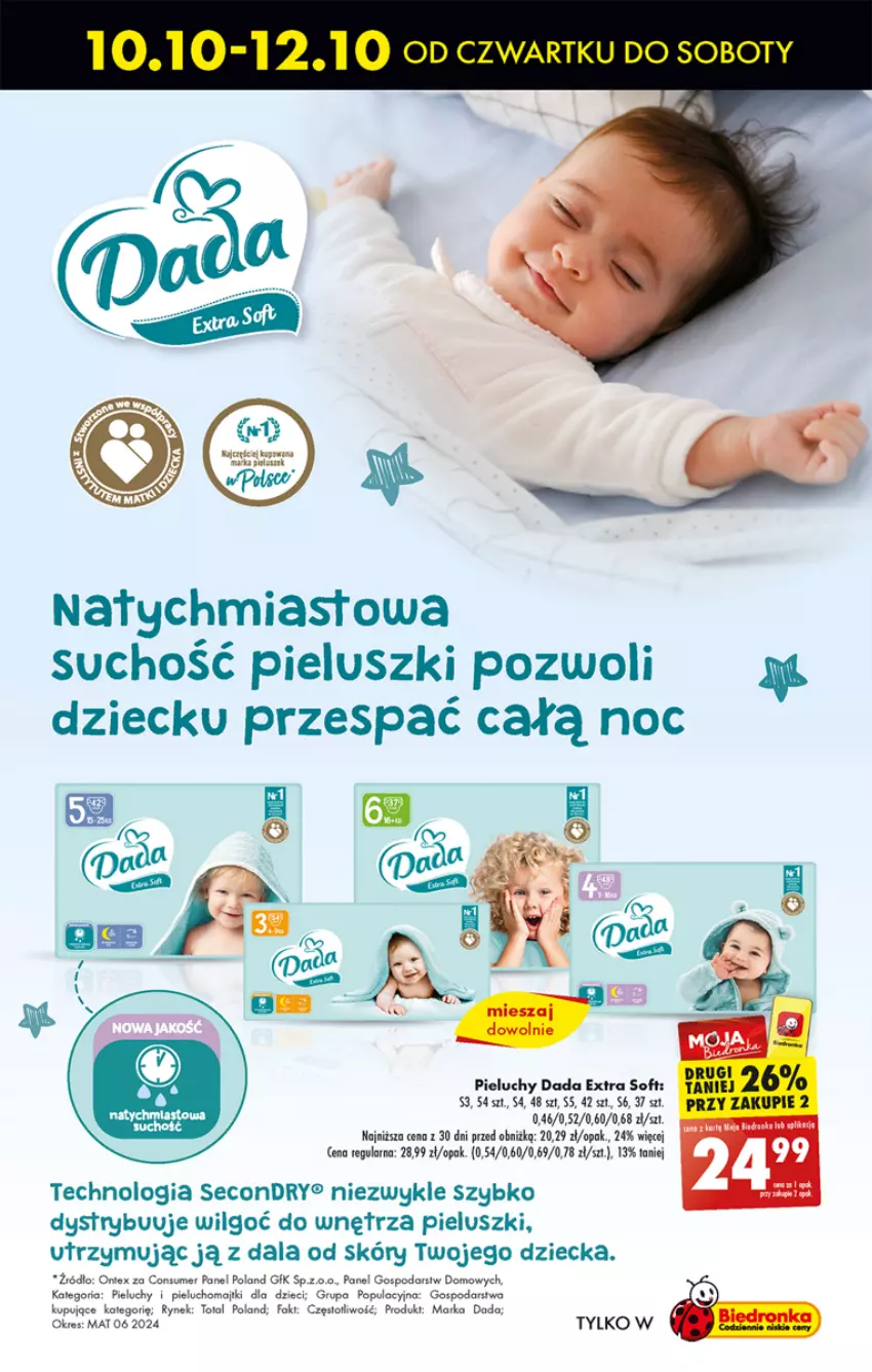 Gazetka promocyjna Biedronka - Od czwartku - ważna 10.10 do 16.10.2024 - strona 64 - produkty: Dada, Dzieci, Fa, LG, Pieluchy