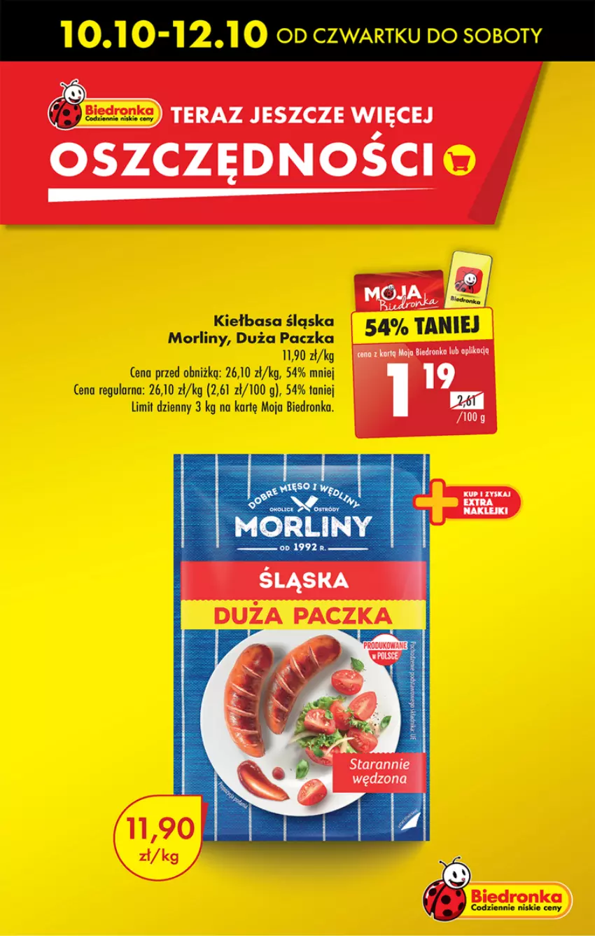 Gazetka promocyjna Biedronka - Od czwartku - ważna 10.10 do 16.10.2024 - strona 7 - produkty: Dron, Kiełbasa, Kiełbasa śląska, Morliny, Tera