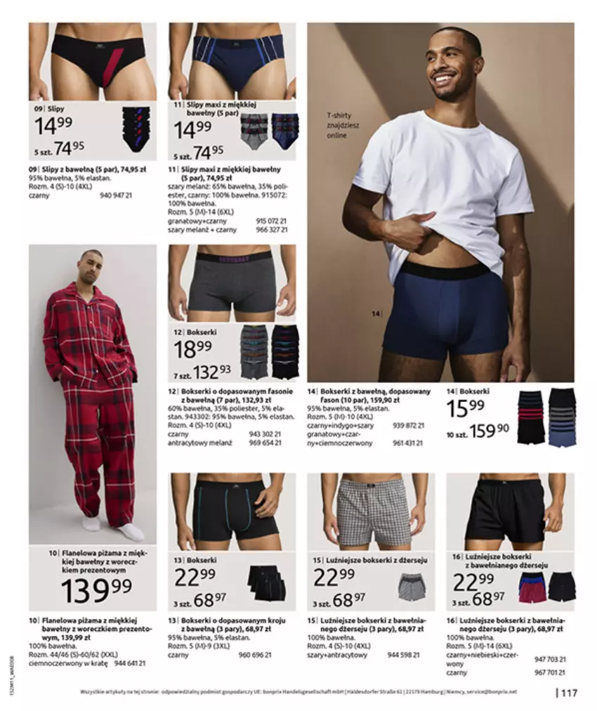 Gazetka promocyjna Bonprix - NA LISTĘ ŻYCZEŃ - ważna 16.12.2025 do 26.01.2026 - strona 119 - produkty: Bokserki, Fa, Gin, Gra, Granat, Rama, Ser, Slipy, Wełna