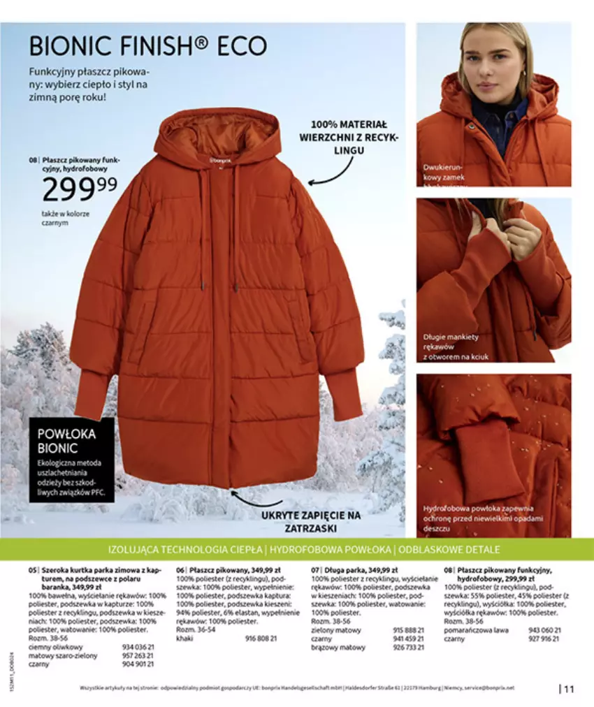 Gazetka promocyjna Bonprix - NA LISTĘ ŻYCZEŃ - ważna 16.12.2025 do 26.01.2026 - strona 13 - produkty: Fa, Finish, HP, Kurtka, Parka, Płaszcz, Pomada, Por