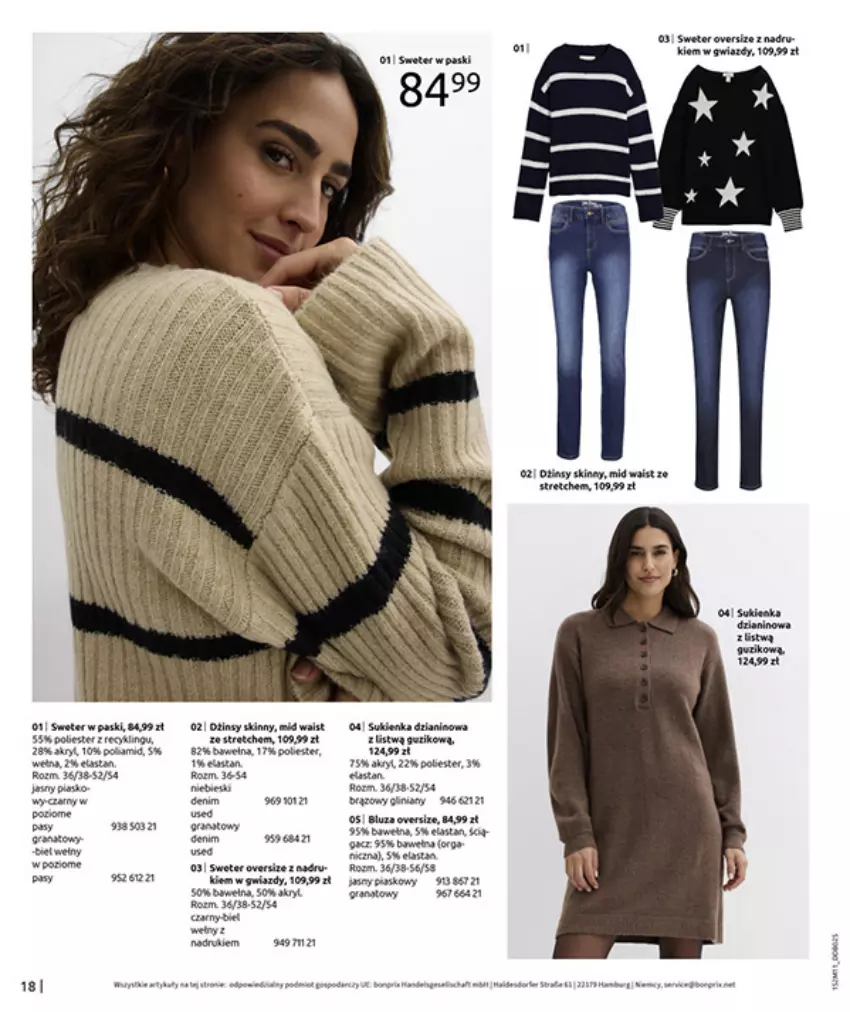 Gazetka promocyjna Bonprix - NA LISTĘ ŻYCZEŃ - ważna 16.12.2025 do 26.01.2026 - strona 20 - produkty: Fa, Gin, Gra, Granat, LG, Por, Sweter, Tera