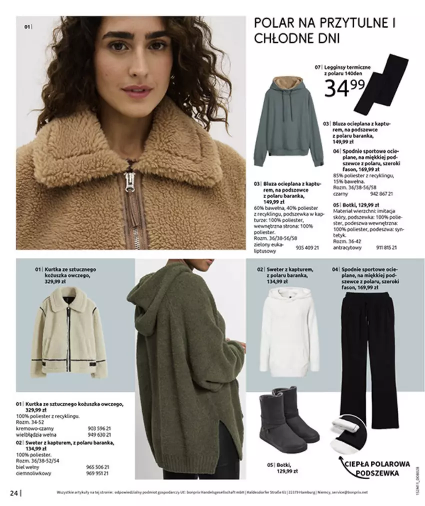 Gazetka promocyjna Bonprix - NA LISTĘ ŻYCZEŃ - ważna 16.12.2025 do 26.01.2026 - strona 26 - produkty: Botki, Fa, Gin, Królik, LANA, Por, Ser, Spodnie, Spodnie sportowe, Sport, Sweter, Tera