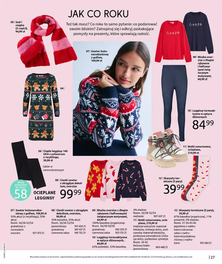 Gazetka promocyjna Bonprix - NA LISTĘ ŻYCZEŃ - ważna 16.12.2025 do 26.01.2026 - strona 29 - produkty: AEG, Baton, Botki, Fa, Gin, Gra, Karp, Legginsy, LG, Miecz, Mysz