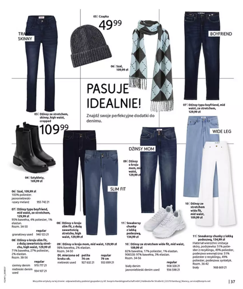 Gazetka promocyjna Bonprix - NA LISTĘ ŻYCZEŃ - ważna 16.12.2025 do 26.01.2026 - strona 39 - produkty: Fa, Gra, Granat, HP, Szal, Sztyblety