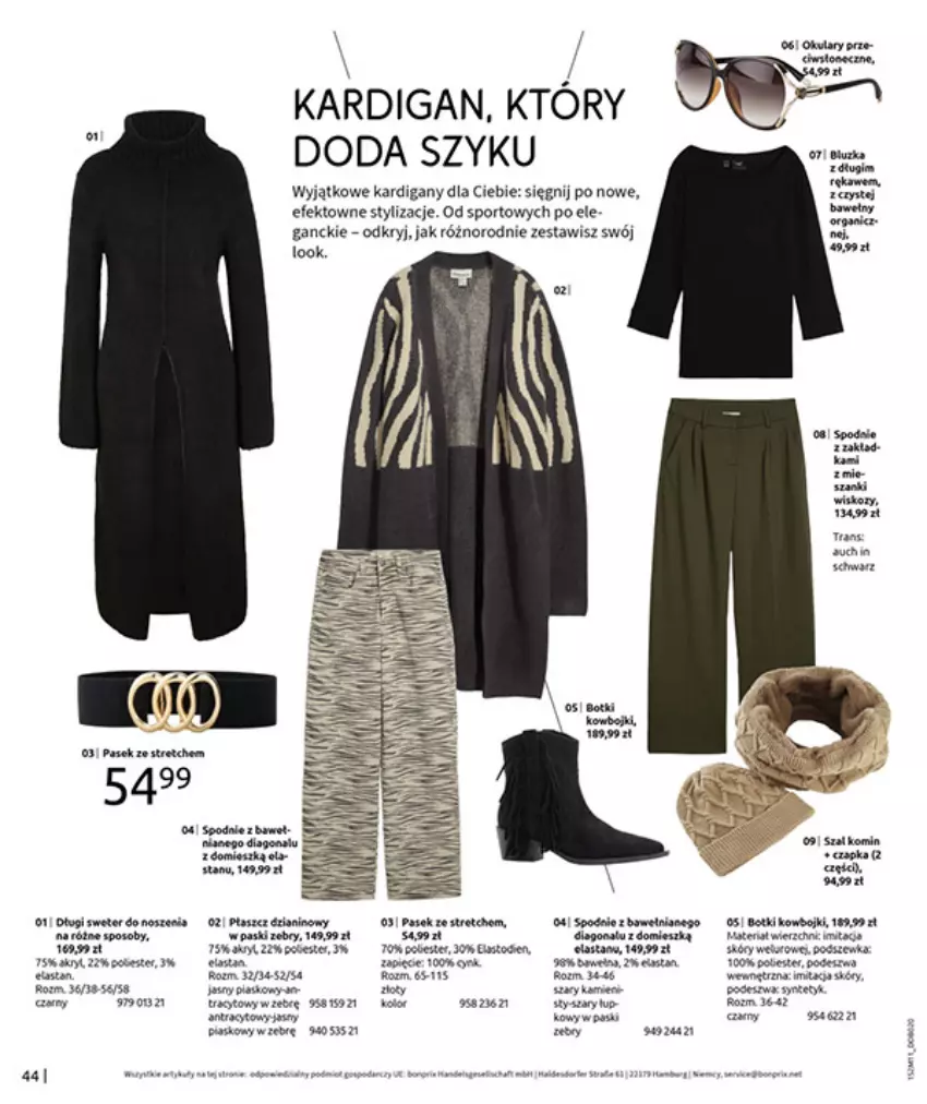 Gazetka promocyjna Bonprix - NA LISTĘ ŻYCZEŃ - ważna 16.12.2025 do 26.01.2026 - strona 46 - produkty: Fa, Kardigan, Por, Sport