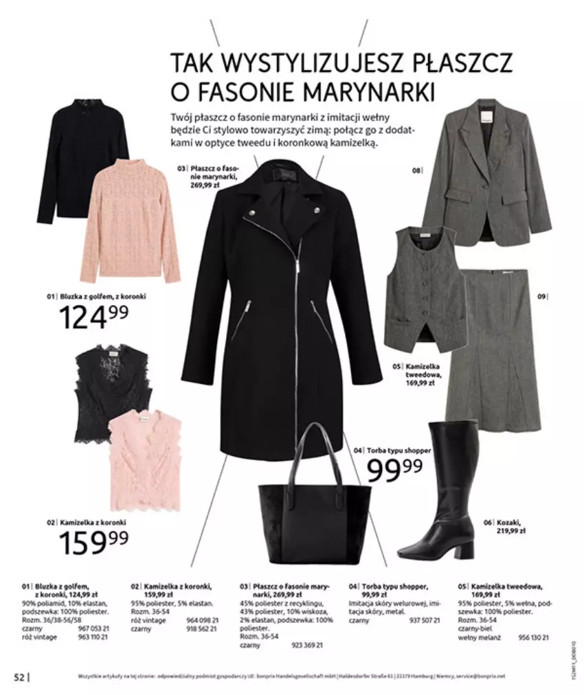 Gazetka promocyjna Bonprix - NA LISTĘ ŻYCZEŃ - ważna 16.12.2025 do 26.01.2026 - strona 54 - produkty: Fa, Kamizelka, Kozaki, Płaszcz