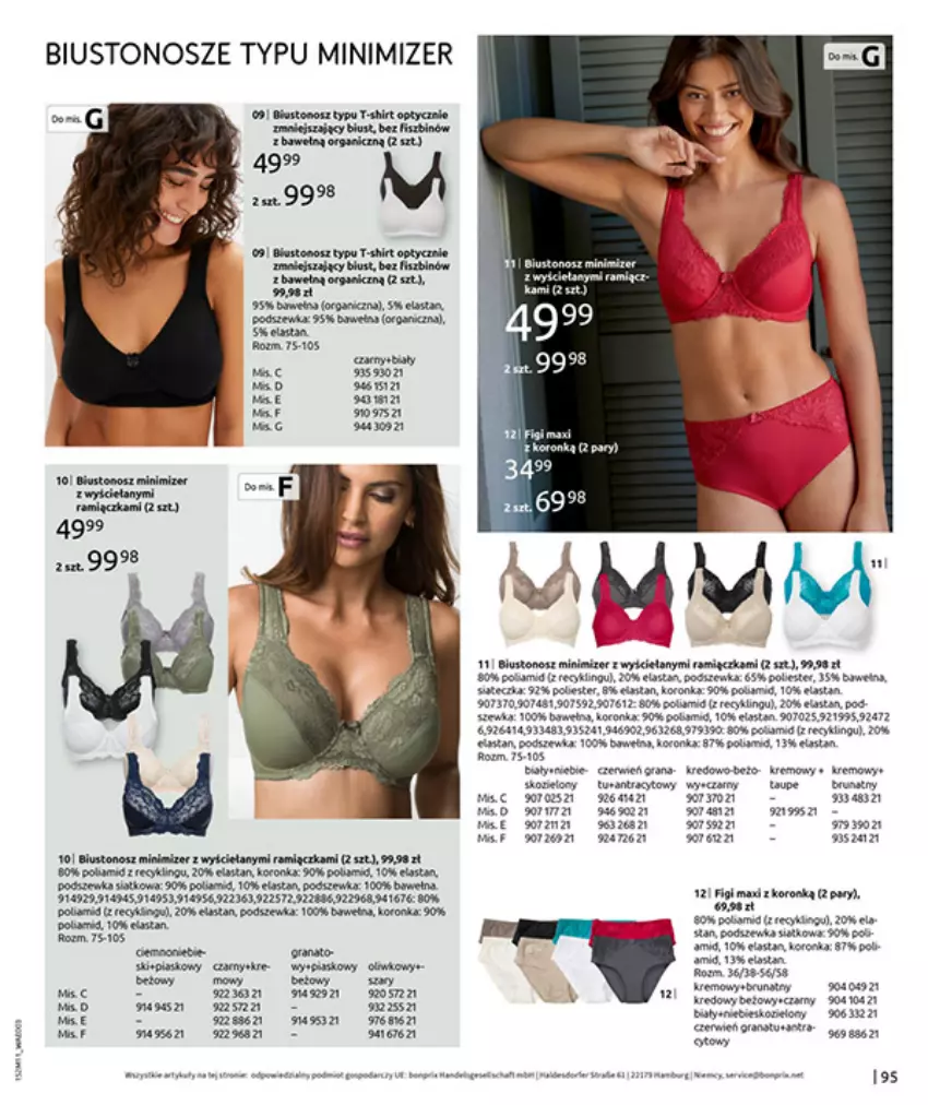 Gazetka promocyjna Bonprix - NA LISTĘ ŻYCZEŃ - ważna 16.12.2025 do 26.01.2026 - strona 97 - produkty: Biustonosz, Fa, Figi, Gra, Granat, HP, Koc, Mop, Por, Wełna
