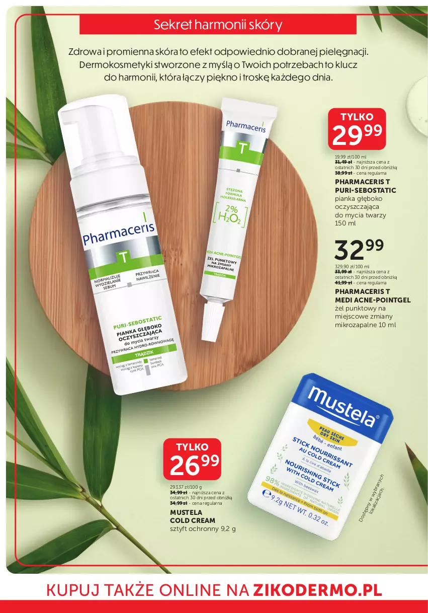 Gazetka promocyjna Ziko - Gazetka Ziko Dermo - ważna 20.02 do 03.03.2025 - strona 12 - produkty: Acer, Cold Cream, Kret, Mus, Mustela, Pharmaceris, Pur