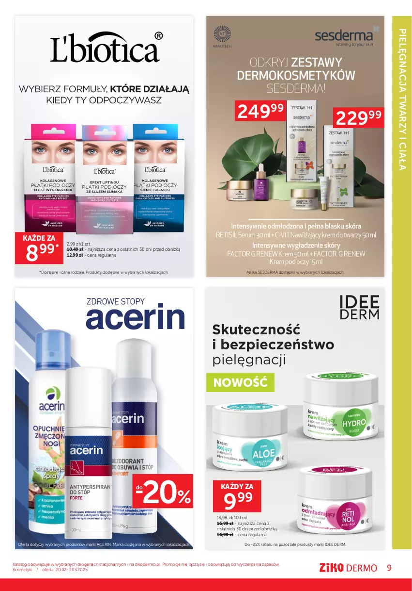 Gazetka promocyjna Ziko - Gazetka Ziko Dermo - ważna 20.02 do 03.03.2025 - strona 9 - produkty: Acer, Sesderma