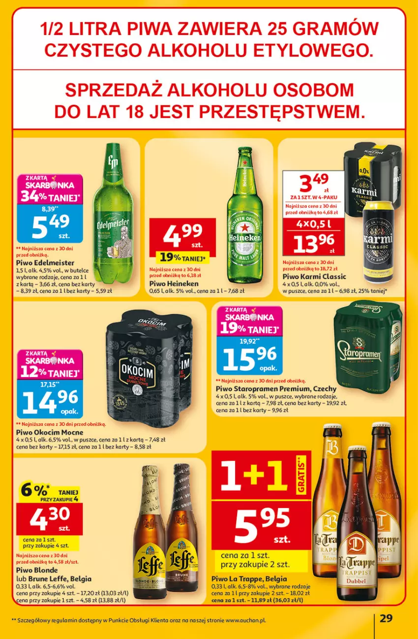 Gazetka promocyjna Auchan - Gazetka 30 Lat Hipermarket Auchan - ważna 22.01 do 28.01.2026 - strona 29 - produkty: Heineken, Karmi, Koc, LG, Okocim, Piwo