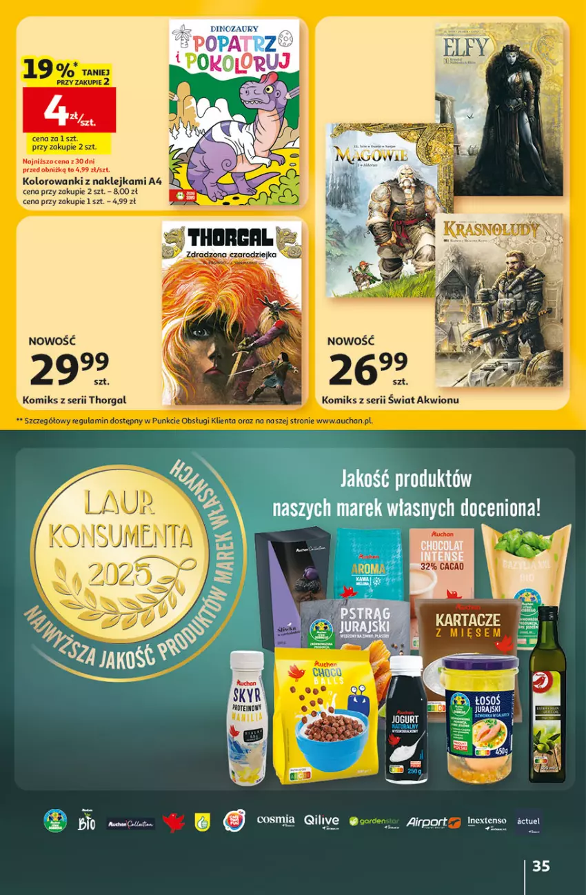 Gazetka promocyjna Auchan - Gazetka 30 Lat Hipermarket Auchan - ważna 22.01 do 28.01.2026 - strona 35 - produkty: Dinozaur, Klej, Por, Ser