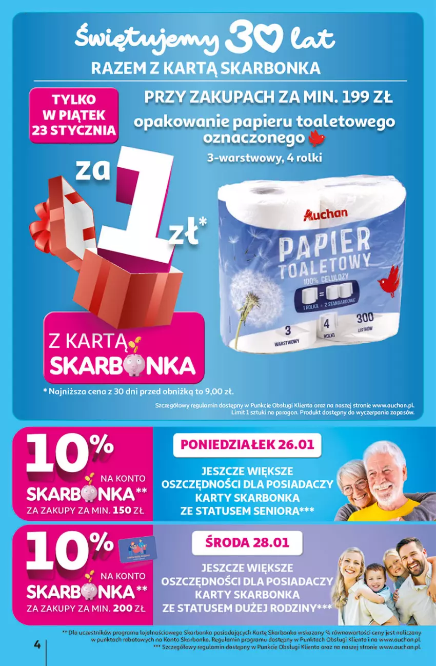 Gazetka promocyjna Auchan - Gazetka 30 Lat Hipermarket Auchan - ważna 22.01 do 28.01.2026 - strona 4 - produkty: Gra