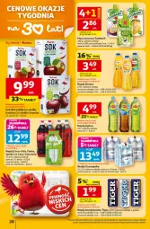 Gazetka promocyjna Auchan - Gazetka 30 Lat Hipermarket Auchan - Gazetka - ważna od 28.01 do 28.01.2026 - strona 28 - produkty: Sok, Mus, Napój energetyczny, Coca-Cola, Tiger, Lipton, Tymbark, Fanta, Woda, Sprite, Napój, Cisowianka, Hortex, Fa