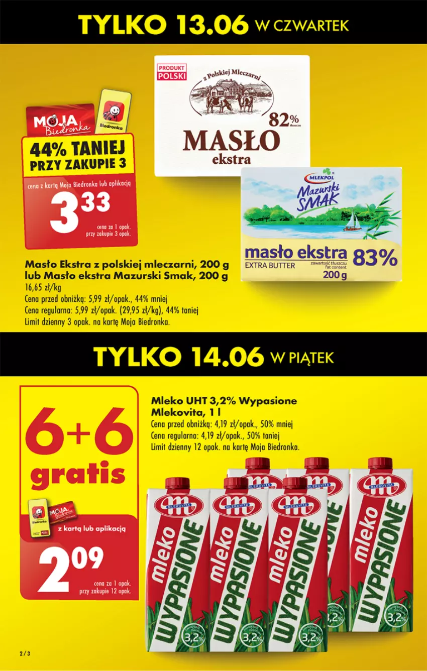 Gazetka promocyjna Biedronka - Od czwartku - ważna 13.06 do 19.06.2024 - strona 4 - produkty: Dron, Masło, Mleko, Mlekovita