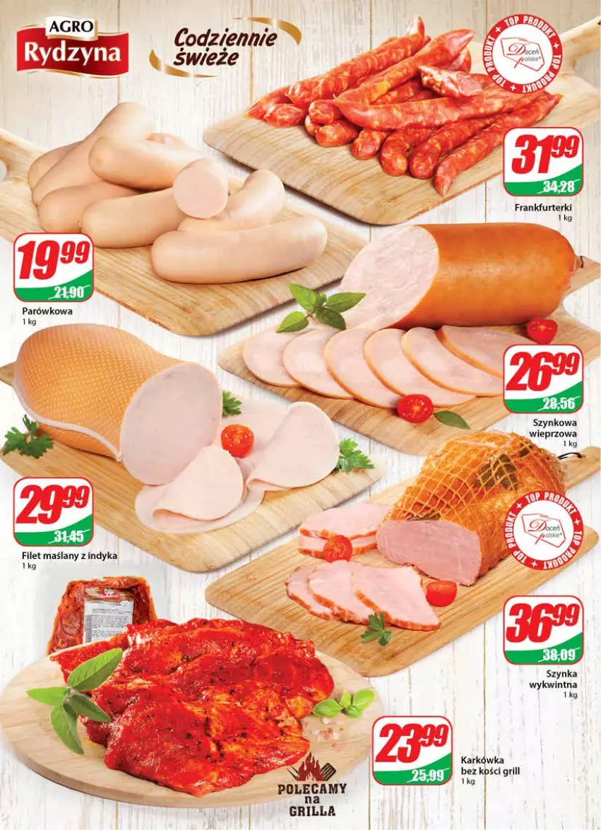 Gazetka promocyjna Dino - Gazetka - ważna 31.08 do 06.09.2022 - strona 10 - produkty: Frankfurterki, Grill, Szynka, Szynkowa wieprzowa