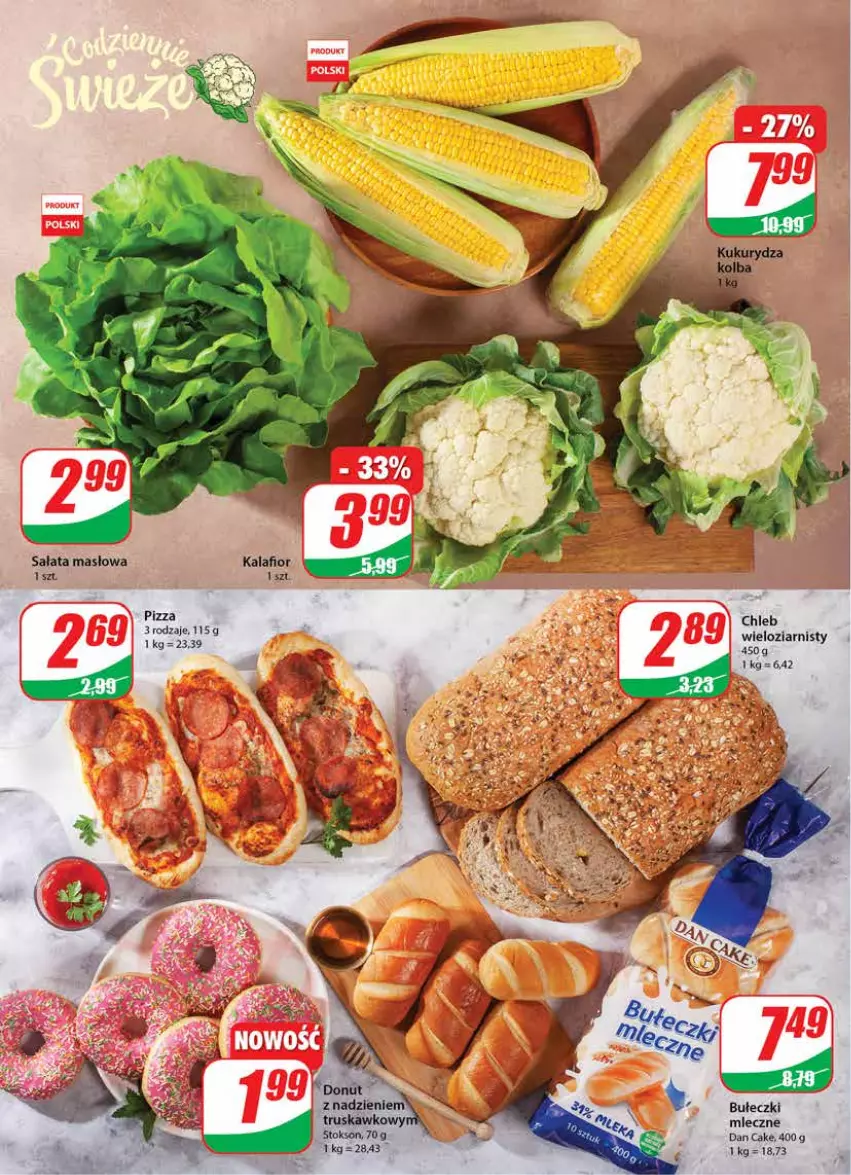 Gazetka promocyjna Dino - Gazetka - ważna 31.08 do 06.09.2022 - strona 12 - produkty: Bułeczki, Dan Cake, Masło, Pizza, Sałat, Sałata masłowa